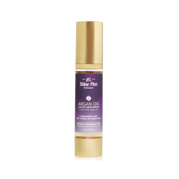 HB Shine Plus Argan Oil Hair Serum | Enriched with Argan Oil | Nourishing Treatment for Dry, Tangle, & Frizzy Hair | 50ml